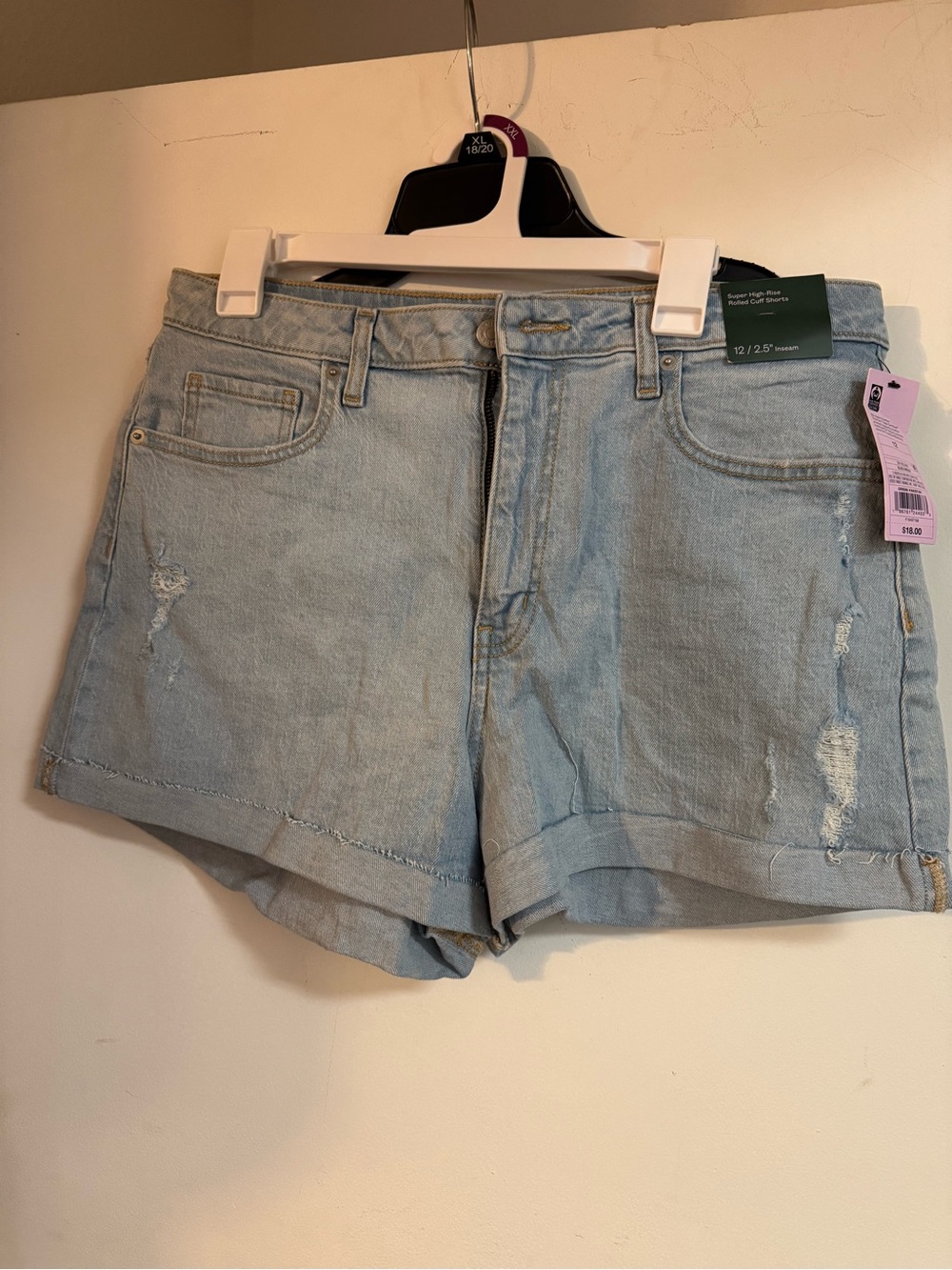 wild fable Light Blue Distressed Denim Shorts
